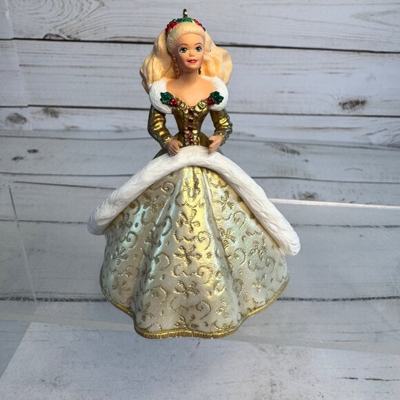 Hallmark Holiday Barbie Keepsake Christmas Ornaments Lot of 4 1994-1997 Boxes - Picture 9 of 14